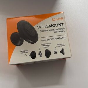 Wingmount Black Car Mount and wingback